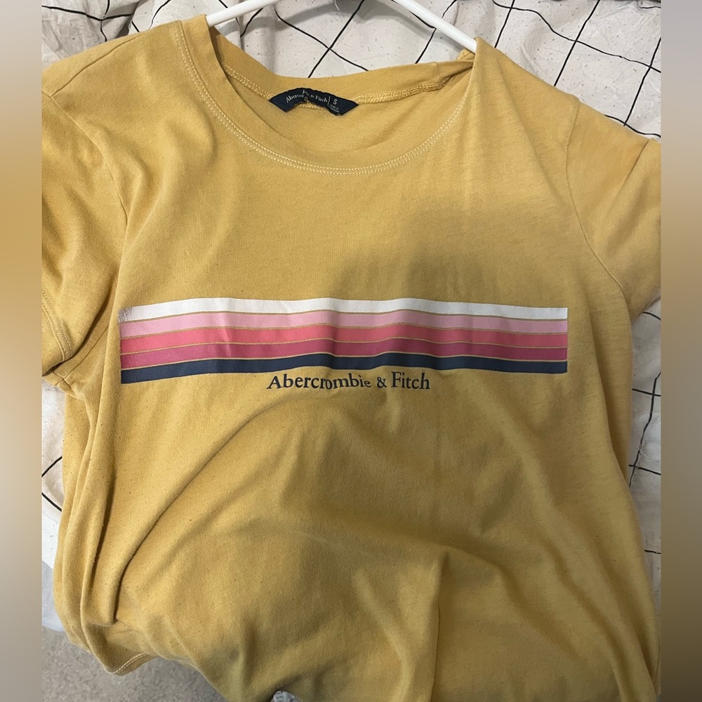 Ambercrombie and Fitch Yellow Crop Top